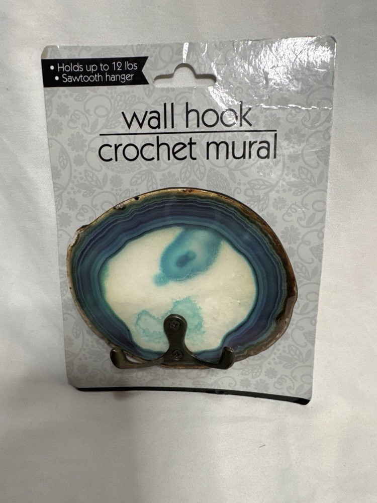 Agate Style Wall Hook Crochet Mural