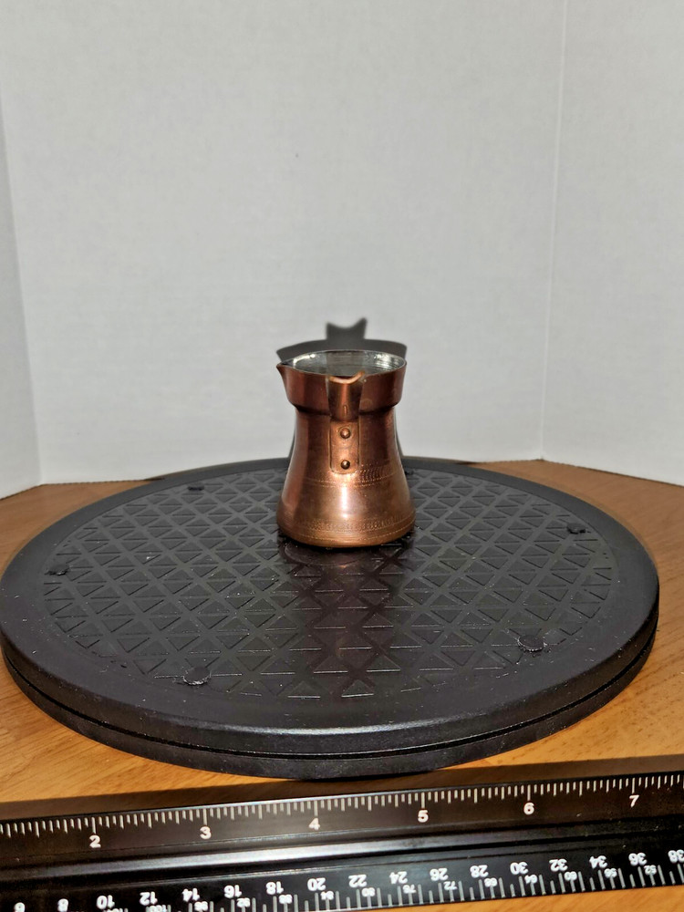 Turkish Copperware 2 3/8 inch wide Coffee Pot