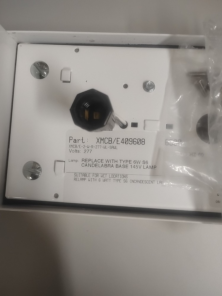 NEW KENALL XMCB/E409608 Red Letter Exit Sign. New