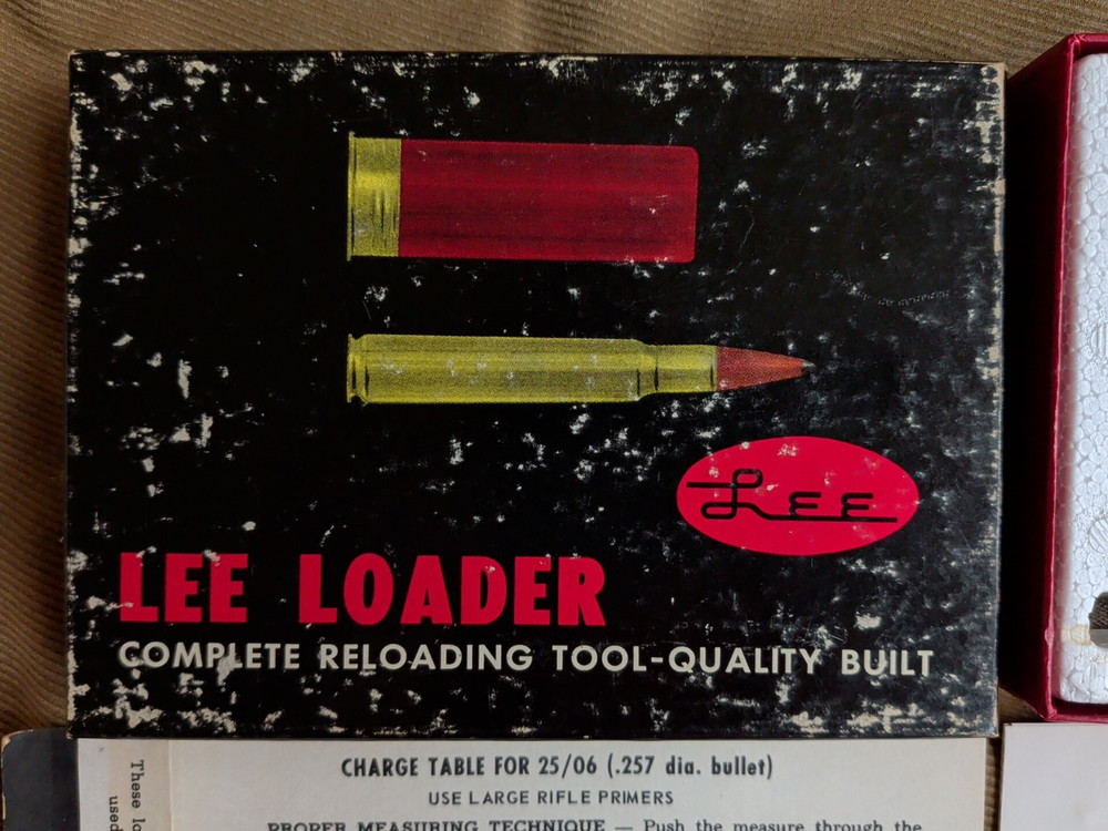 Vintage Lee Loader 25/06 Remington Rifle Complete Reloading Tool