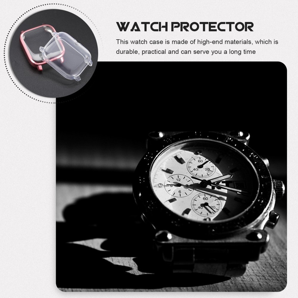 2Pcs Watch Screen Protector Portable Watch Shell Screen Cover Full Case