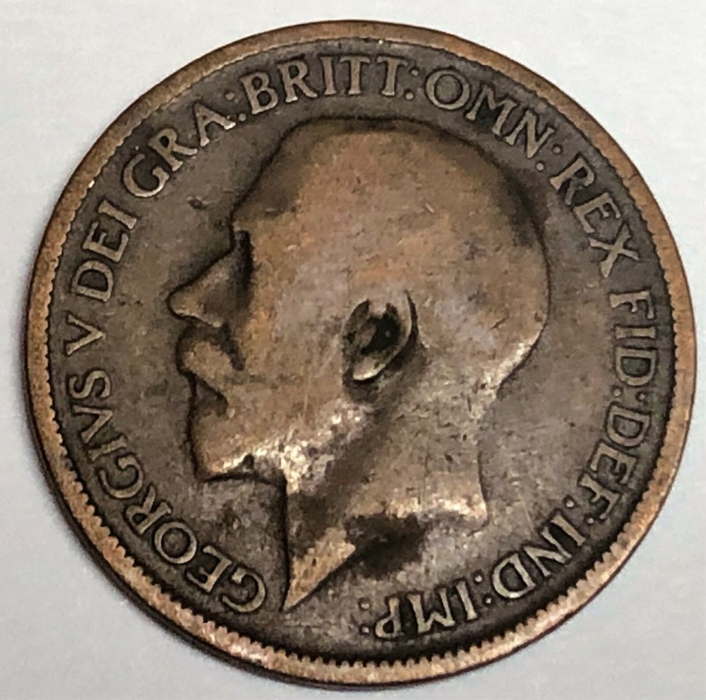 # C8269 GREAT BRITAIN COIN, HALF PENNY 1919