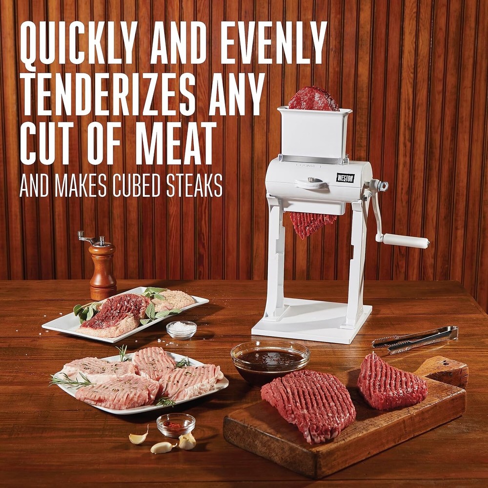 Meat Tenderizer Tool & Heavy Duty Cuber, Quick and Easy Manual Operation For ...