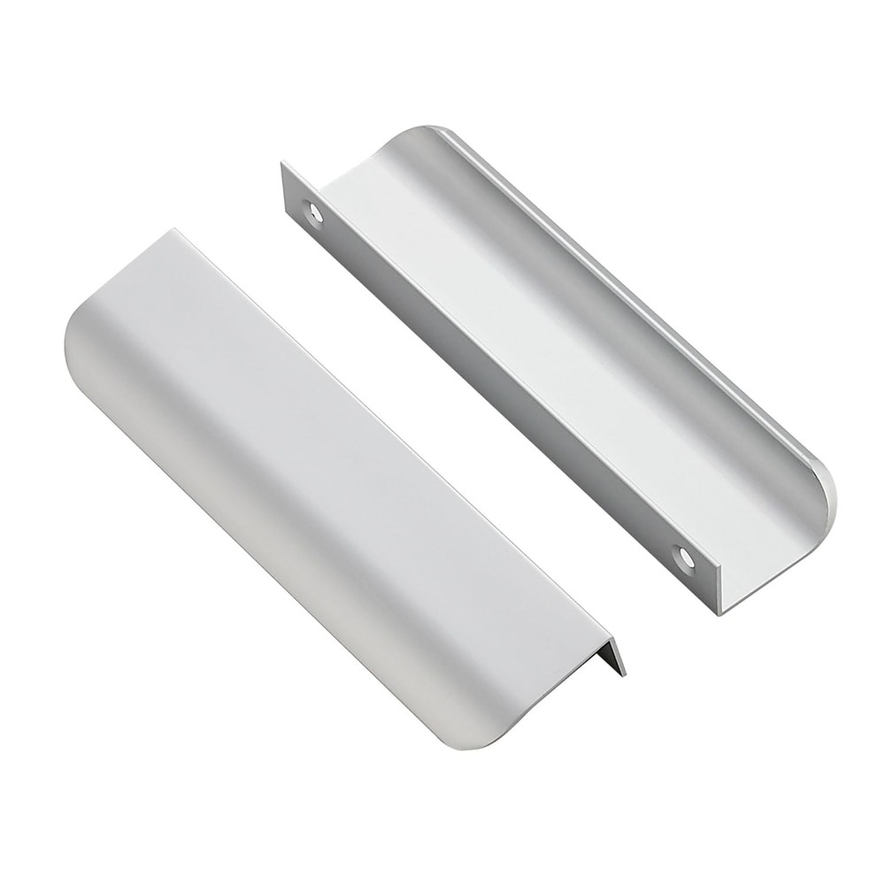 30 Pack Finger Pulls for Cabinets - 128mm/5in Hole Center Tab Handle, Silver ...