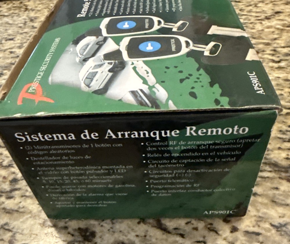 Prestige Security Remote Start System APS901C Audivox Open Box