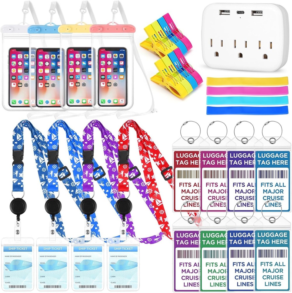 Cruise Ship entials Kit Include Cruise La Tags Holder, Cruise