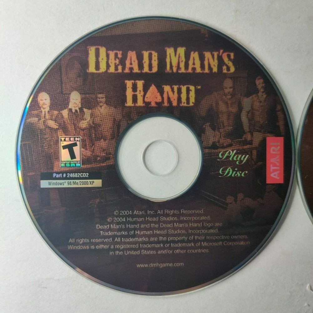 Atari Dead Man's Hand Windows PC CD-ROM CD's Only. No Box or Manual