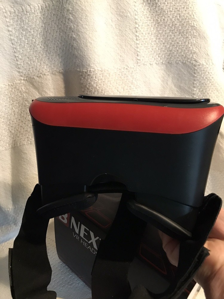 BNEXT VR Headset - Universal Virtual Reality Goggles - iPhone & Android Red EUC