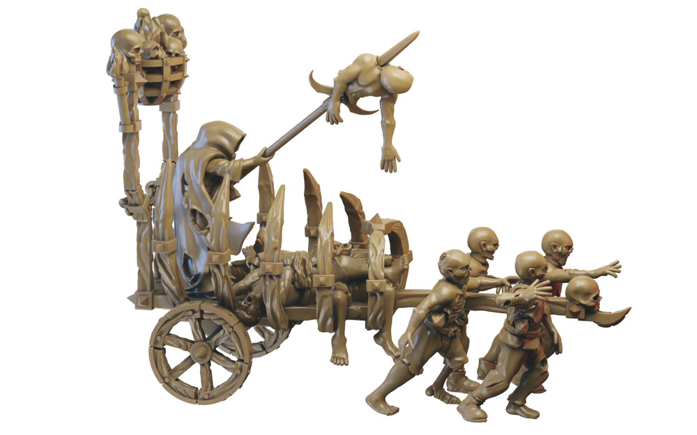 Undead - Corpse Cart - Illhadiel Miniatures 28mm