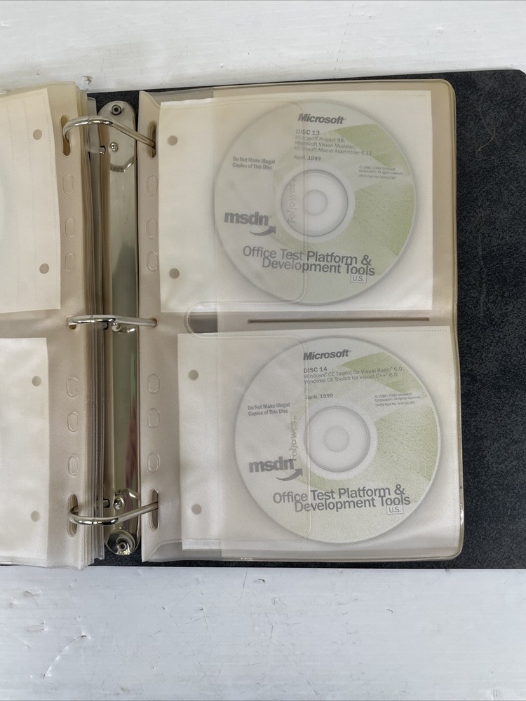 Vintage Microsoft Software MSDN Subscription 20 Disc Collection 1997 - 1999