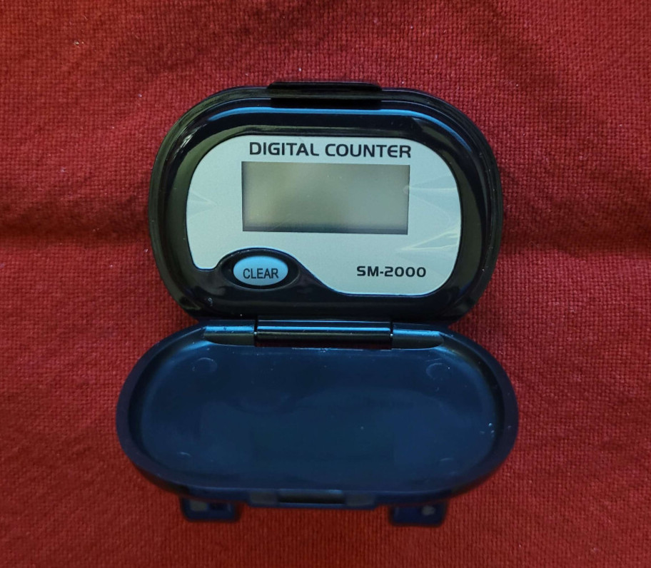 PedUSA SM-2000 Step Pedometer - LCD Display | Walking | Steps Only | Cover