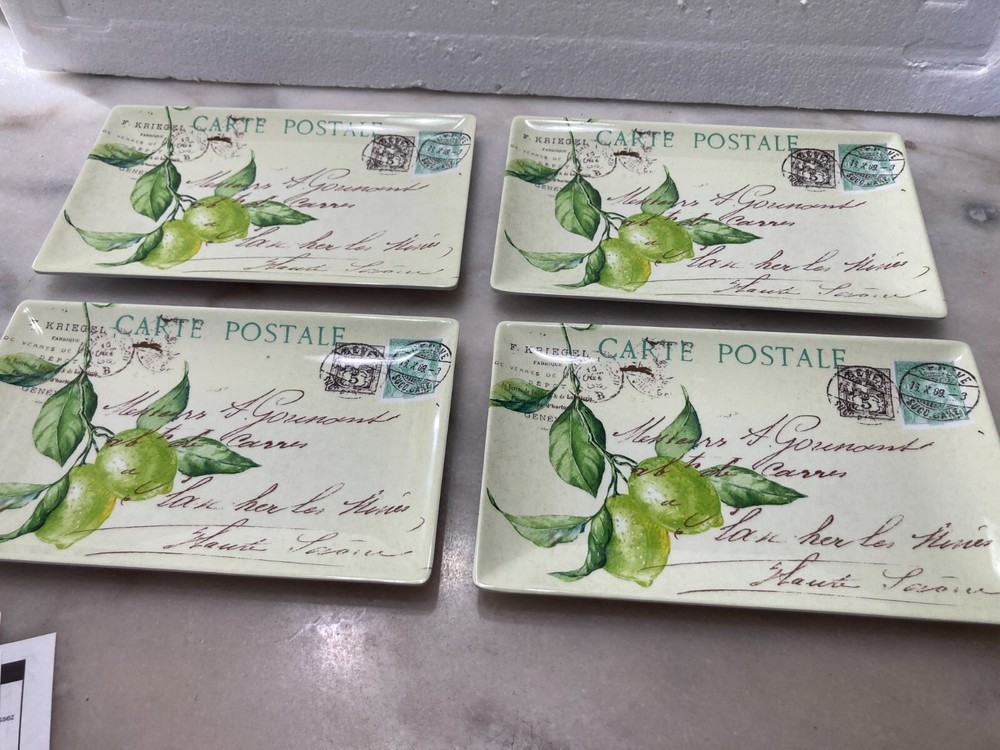 SHABBY CHIC Melamine Appetizer Plates