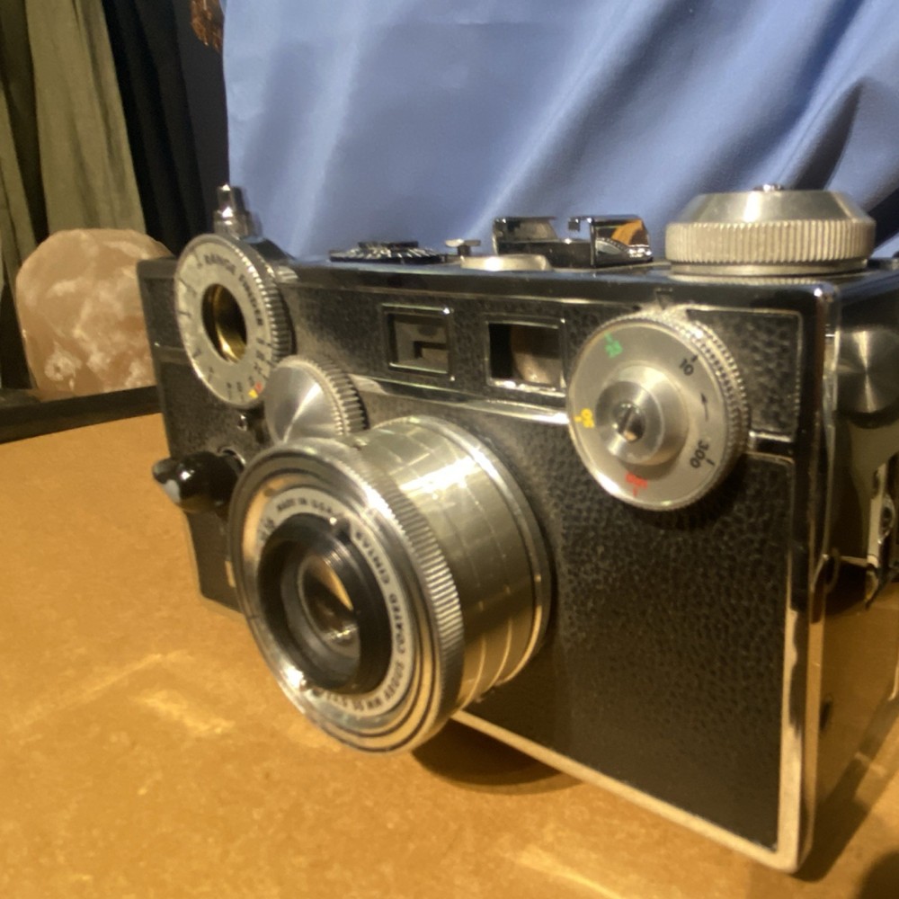 Argus Vintage Rangefinder Cameras Black Beige