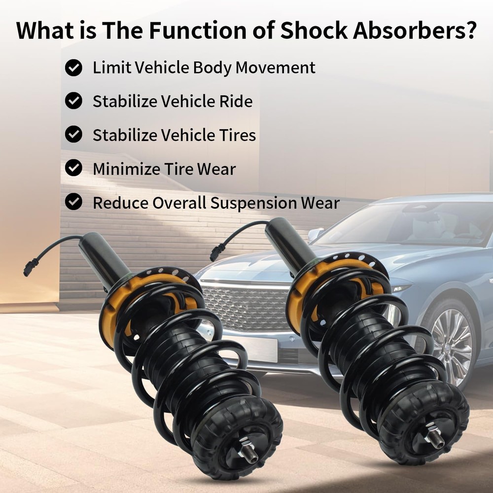 2PCS Front Struts Assembly Spring Suspension Front Shocks Absorbers Front - XTS