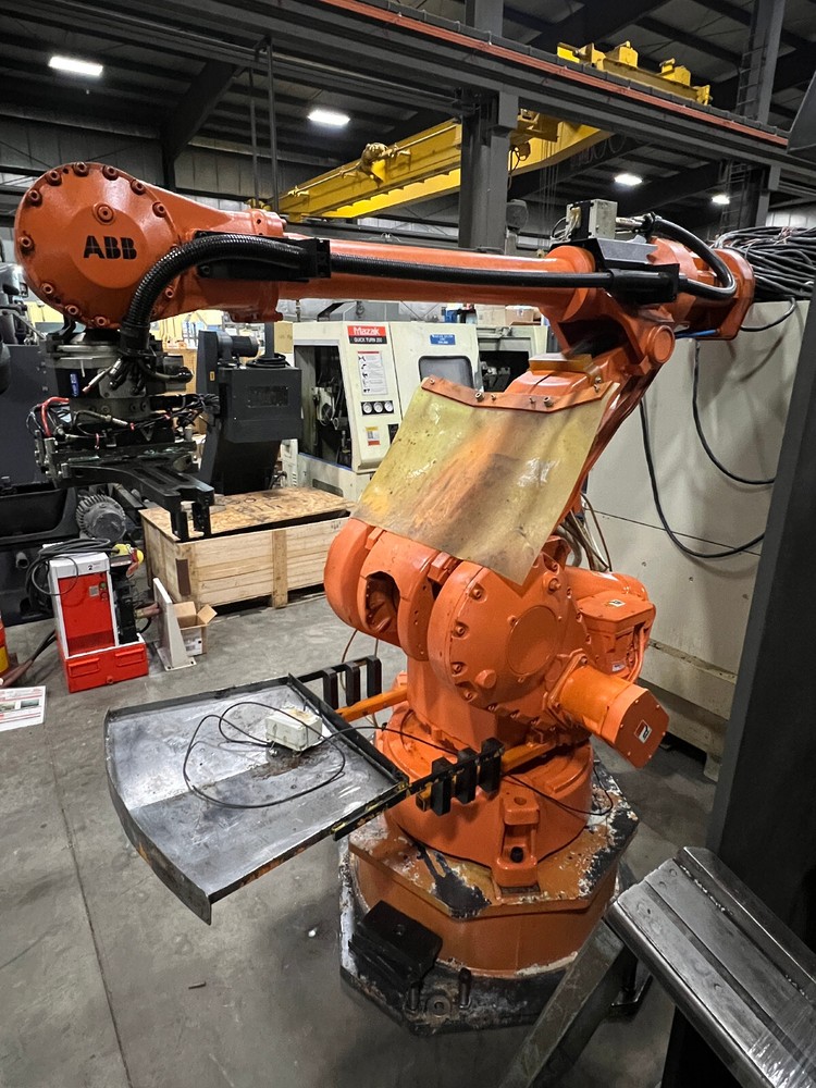 ABB 4400 PAYLOAD ROBOT WITH M99 CONTROL, PENDANT, 2000