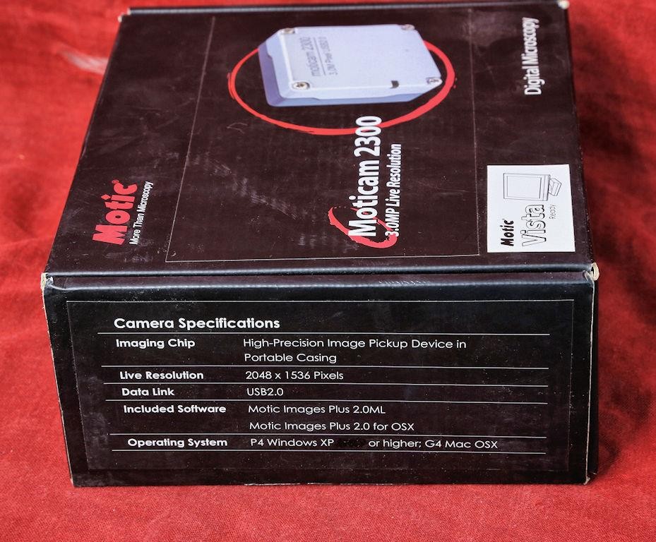 Motic Moticam 2300 3.0M Pixel, USB 2.0 Digital Microscope Camera w/ Access.