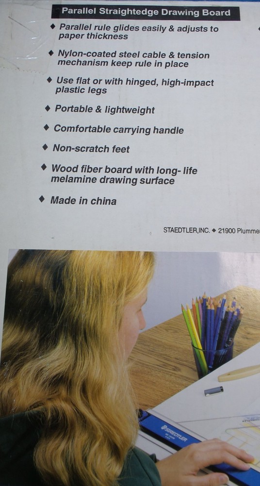 Staedtler Portable Parallel Straightedge Drawing Drafting Board 18x 24