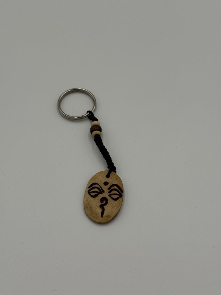 Face Design Bone Charm Pendant Key Chain
