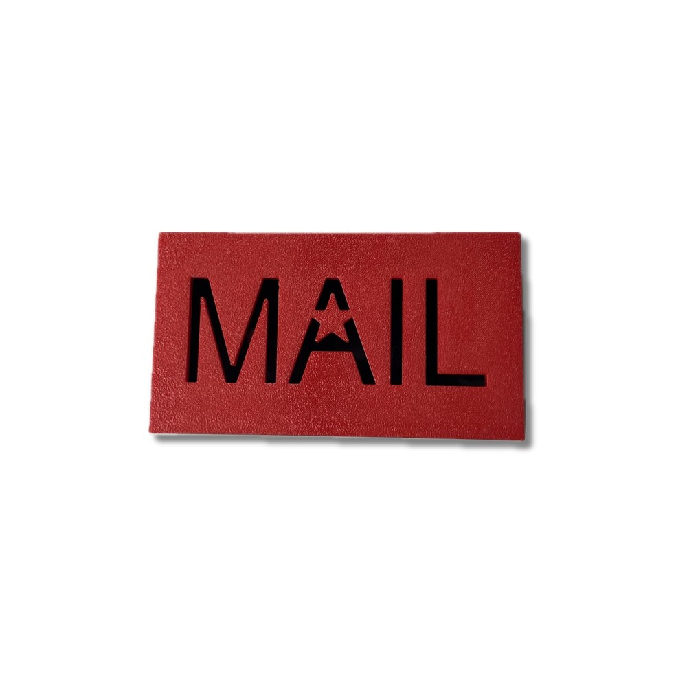 MAIL Design Mailbox Flag for Stone or Brick Encased Mailboxes, Replacement Re...
