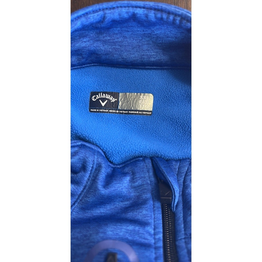 Callaway Mens XXL Blue Half ZIP Pullover