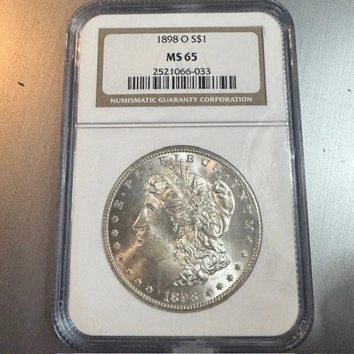 1898 O Morgan Silver Dollar NGC MS-65