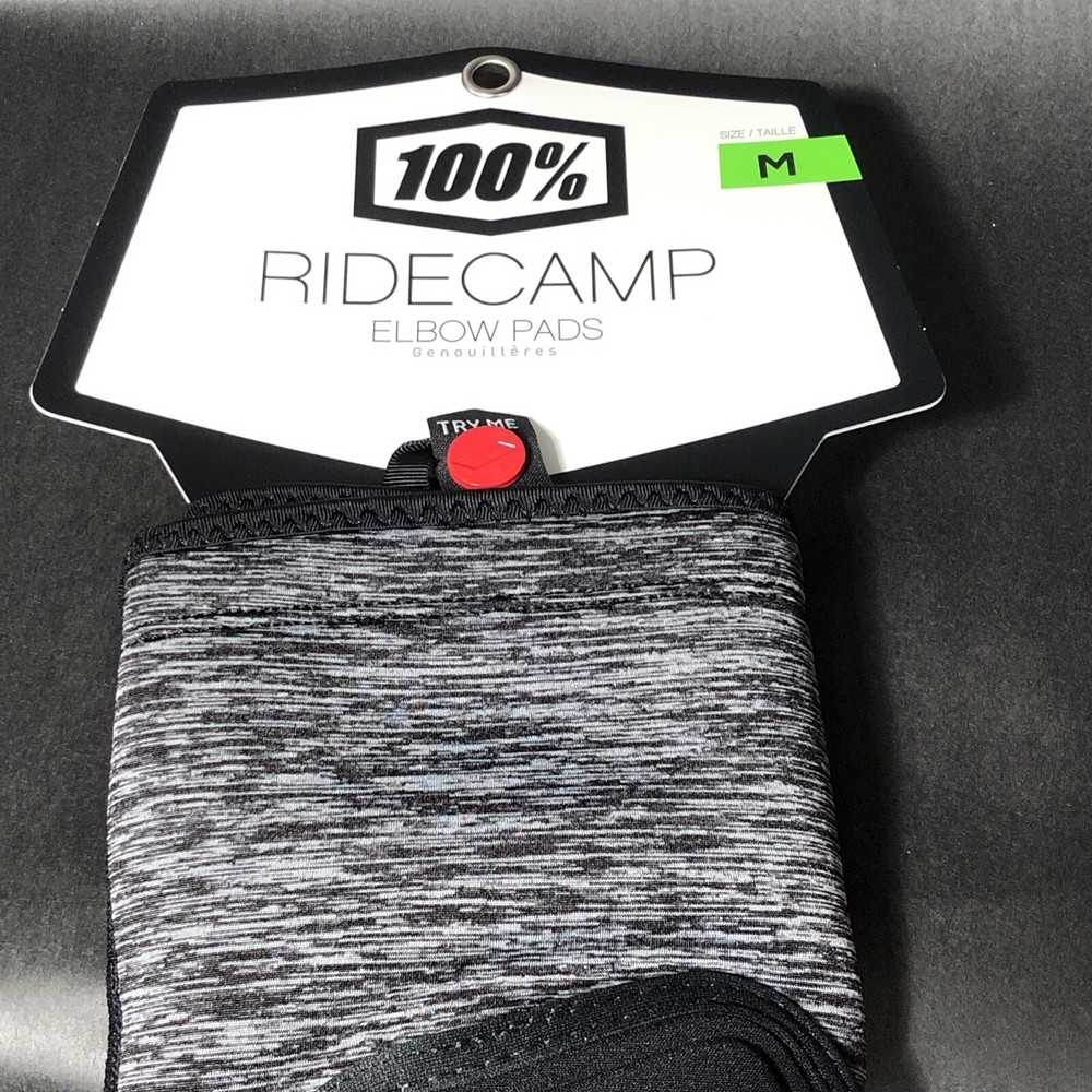 100% Ridecamp Elbow Guards Gray/Black Medium BW5