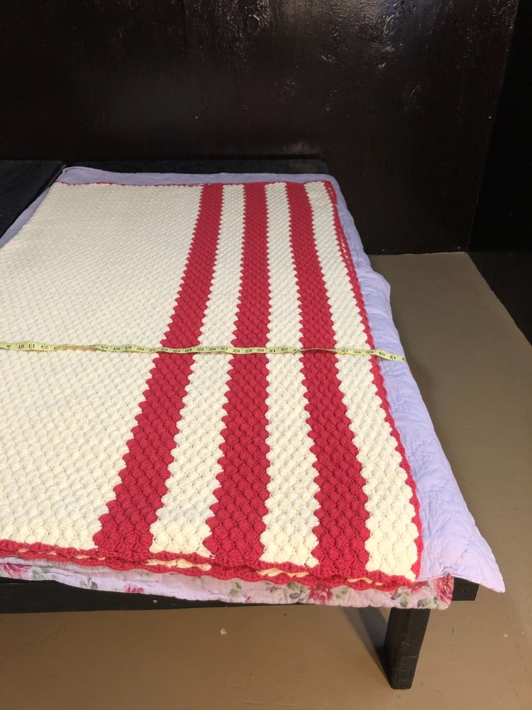 Handmade Crochet Afghan, 79x57