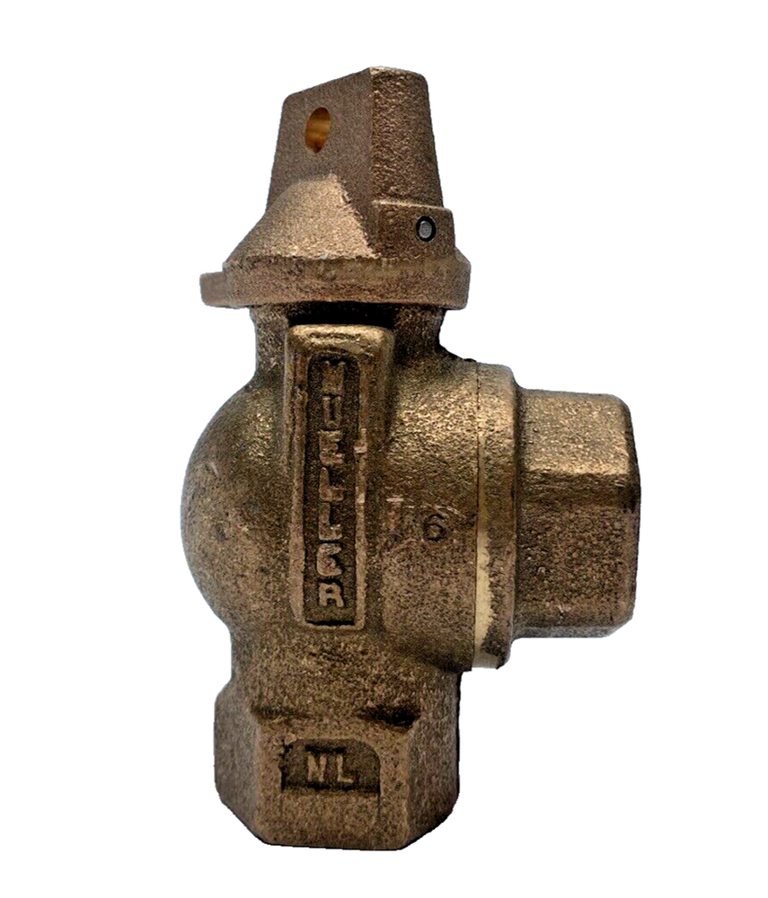 Mueller 3/4" Angle Meter Ball Valve w/Lock Wing