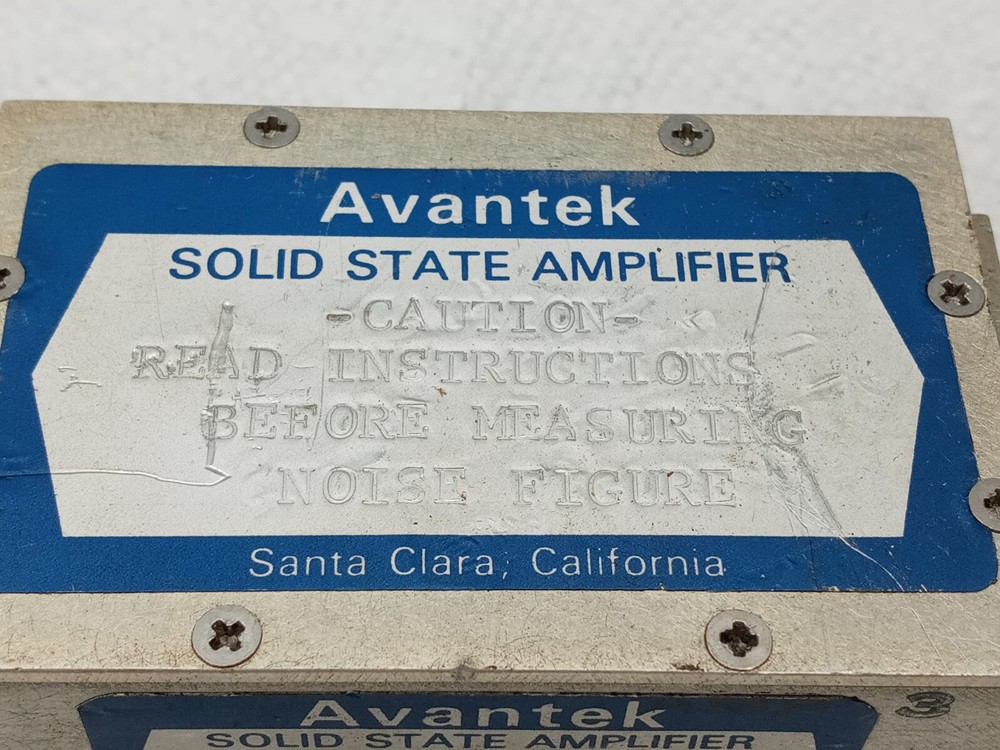 UAA-216N AVANTEK SOLID STATE AMPLIFIER .2 - 1000 MHz / 24V
