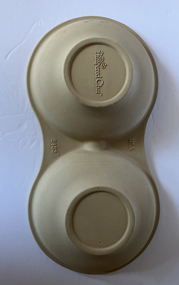 Pampered Chief Stoneware Microwave Double Egg Dish#5153
