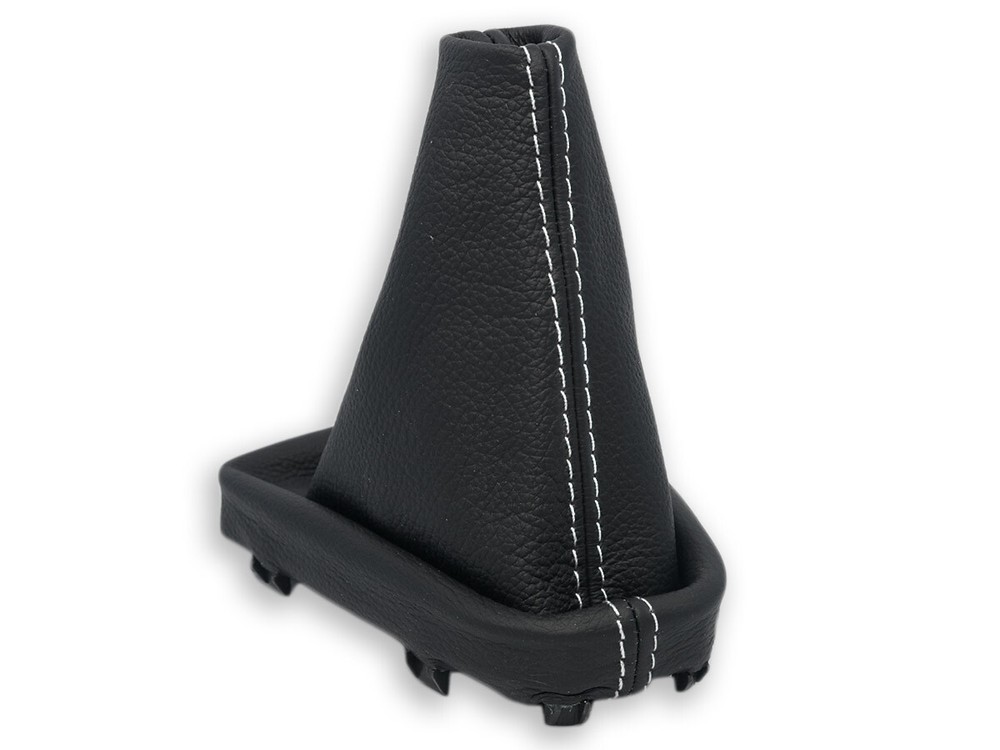FOR CITROEN C3 II 2009-2016 GEAR SHIFT BOOT GAITER LEATHER STITCHING WHITE