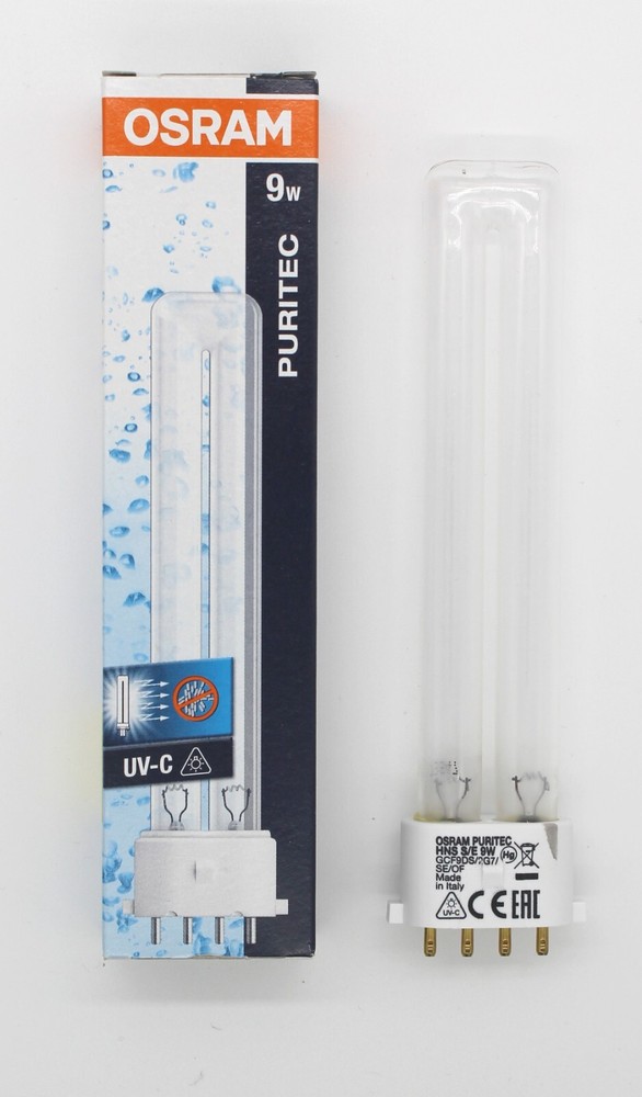 OSRAM PURITEC HNS S/E 9w Tube 4-pin 2G7 Compact UVC Germicidal lamp UV light