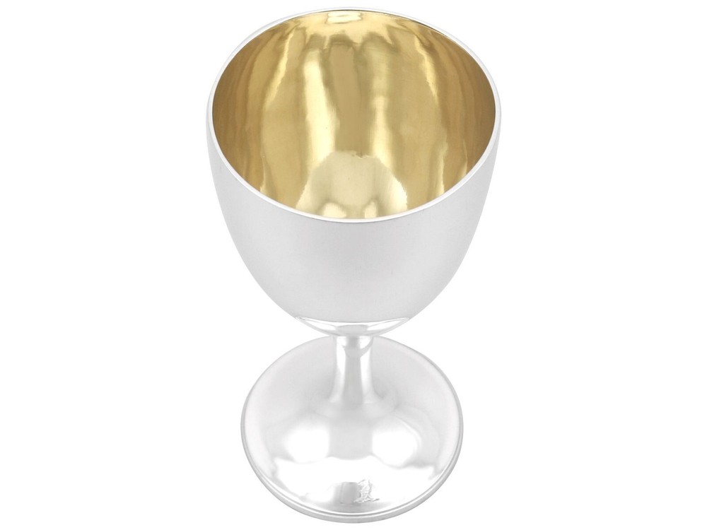 Antique Victorian Sterling Silver Goblet 1856