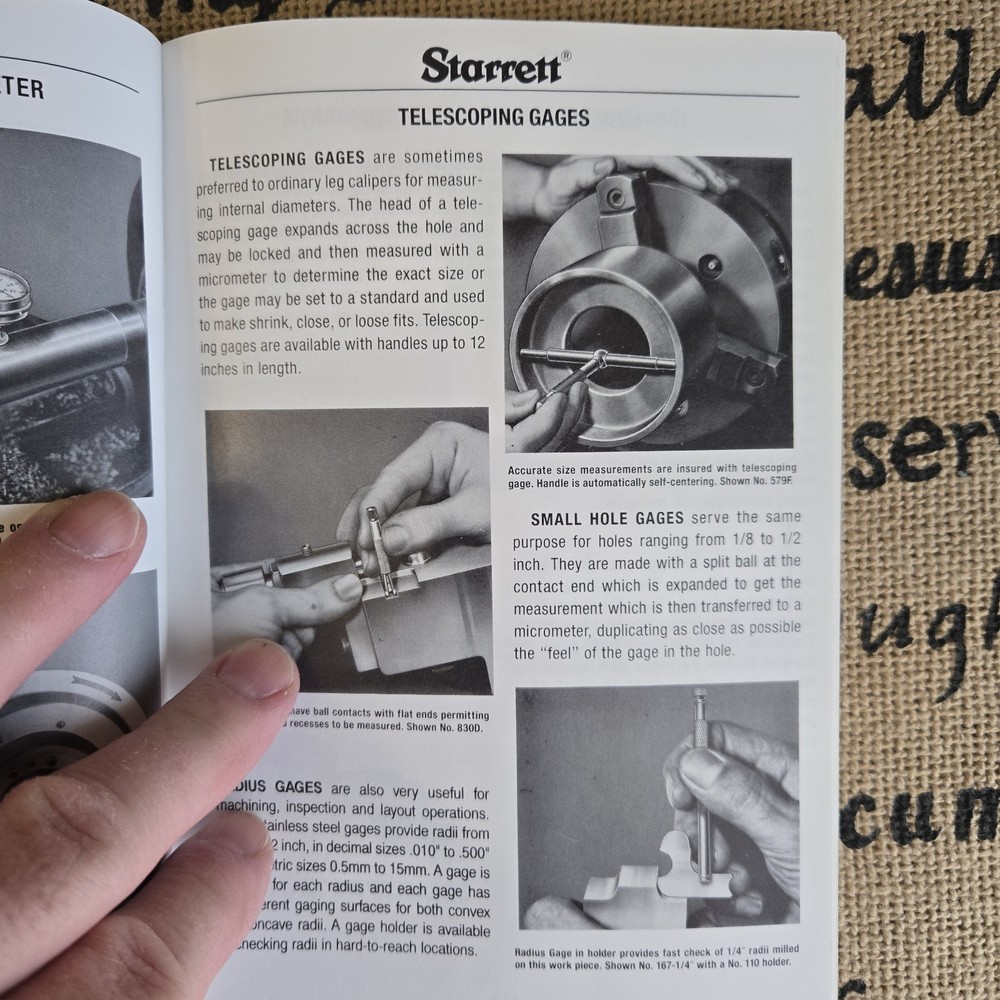 Starrett Tools & Rules For Precision Measuring Booklet Issue 7, 1997