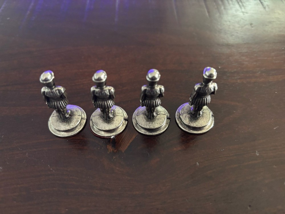 Vintage Italfama Camelot Metal Chess Pieces Missing Three