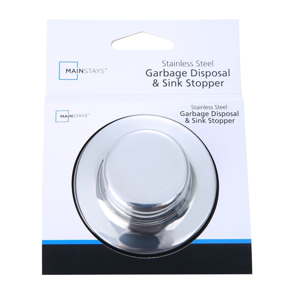Silver Sink Stopper & Disposal W/ Heavy Duty & Universal Fit
