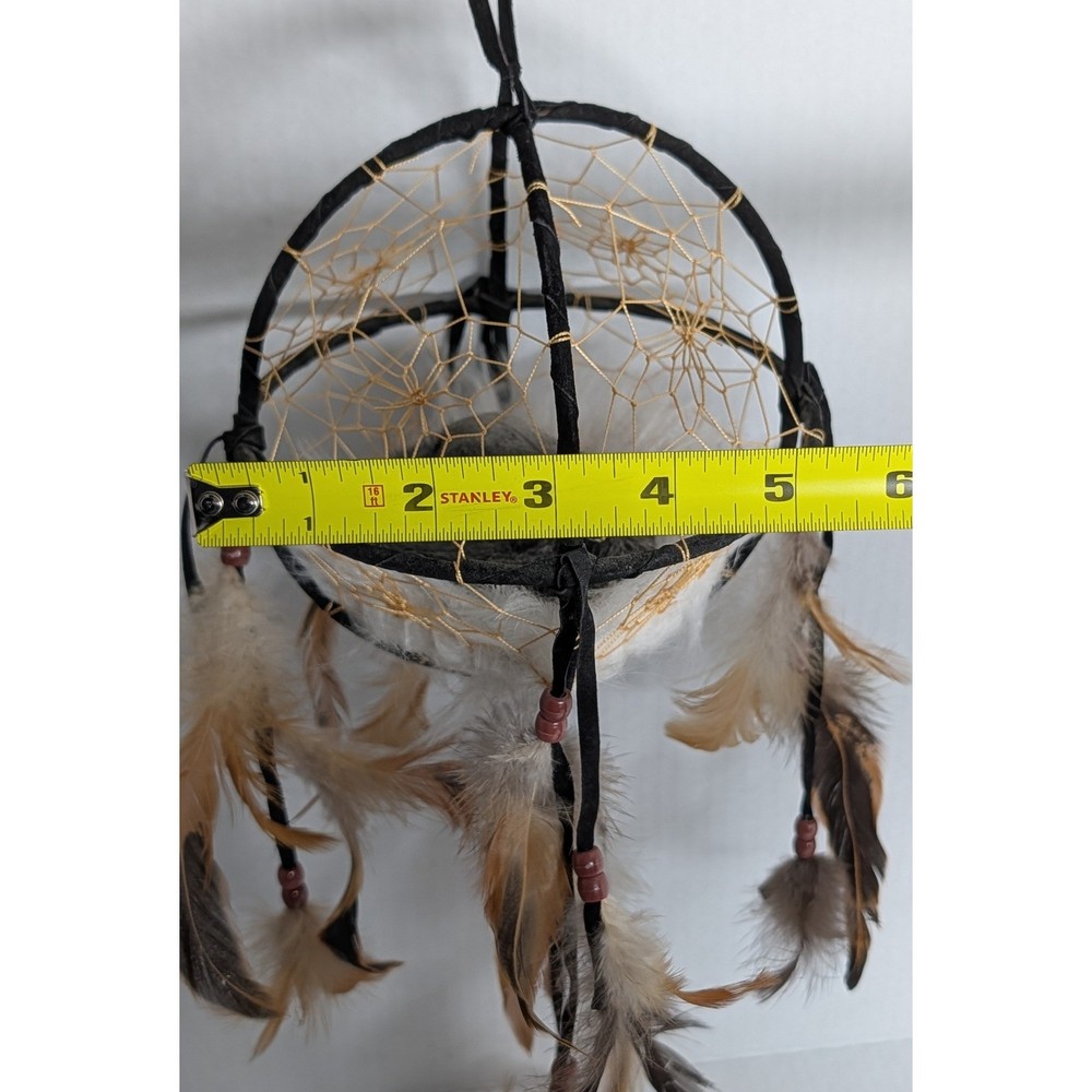 Handmade Dream Catcher Bear Decor Feather Beads Hanging Boho Native Style