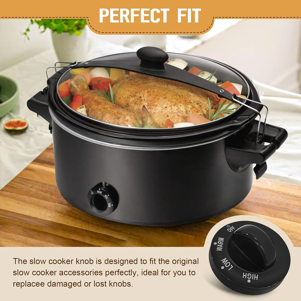 Hamilton Beach Slow Cooker Knob Replacement for 6 & 10 Quart Models