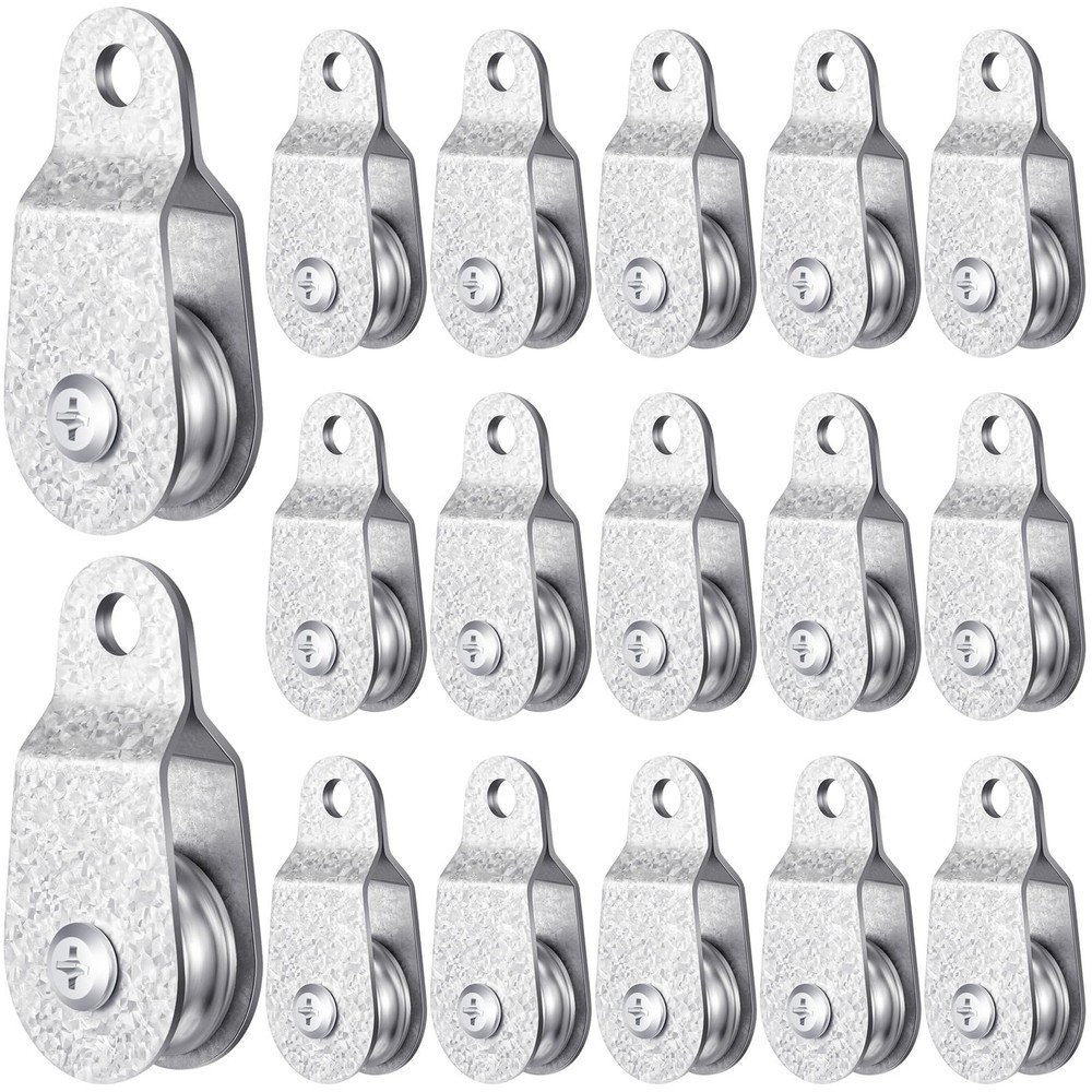 Yaocom 20 Pcs Single Pulley Block Wheel Bearing Inside Cable Roller Single Sn...