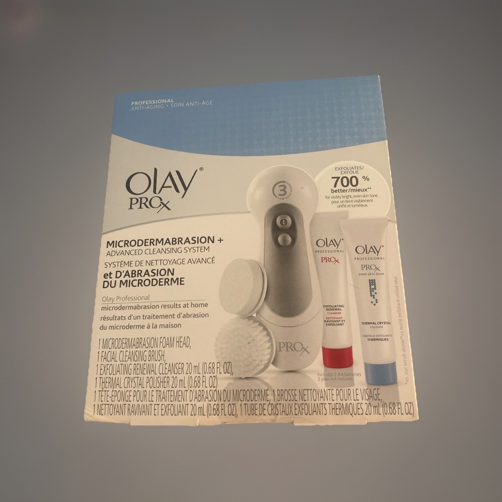 Olay PROx microdermabrasion+advanced cleansing system sealed Free Ship!