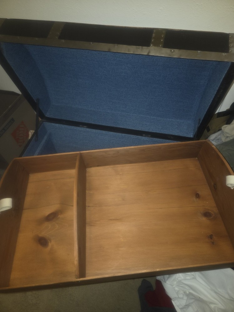 Antique Round Top Trunk