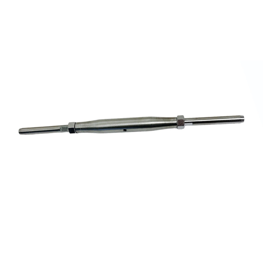 1/4" Thread Swage Stud & Stud Pipe Turnbuckle 3/16" Cable Stainless Steel 4 PC