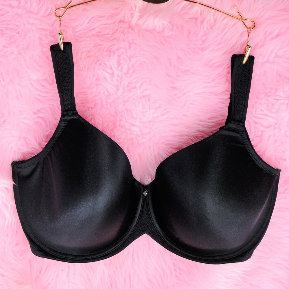 Satin Nylon BRA RARE LARGE Cup sizes NWT Designer Underwire Full Coverage $75