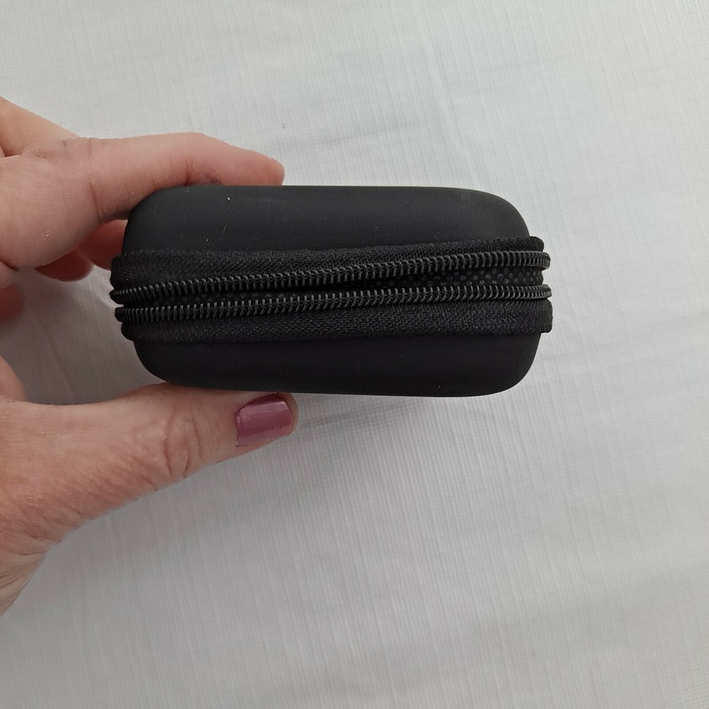 Earphone Case Portable Storage Memory SD Card Camera rectangle Black