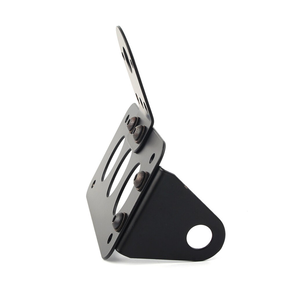 Side Mount Motor Tail Light License Plate Bracket Holder For Harley Choppers US