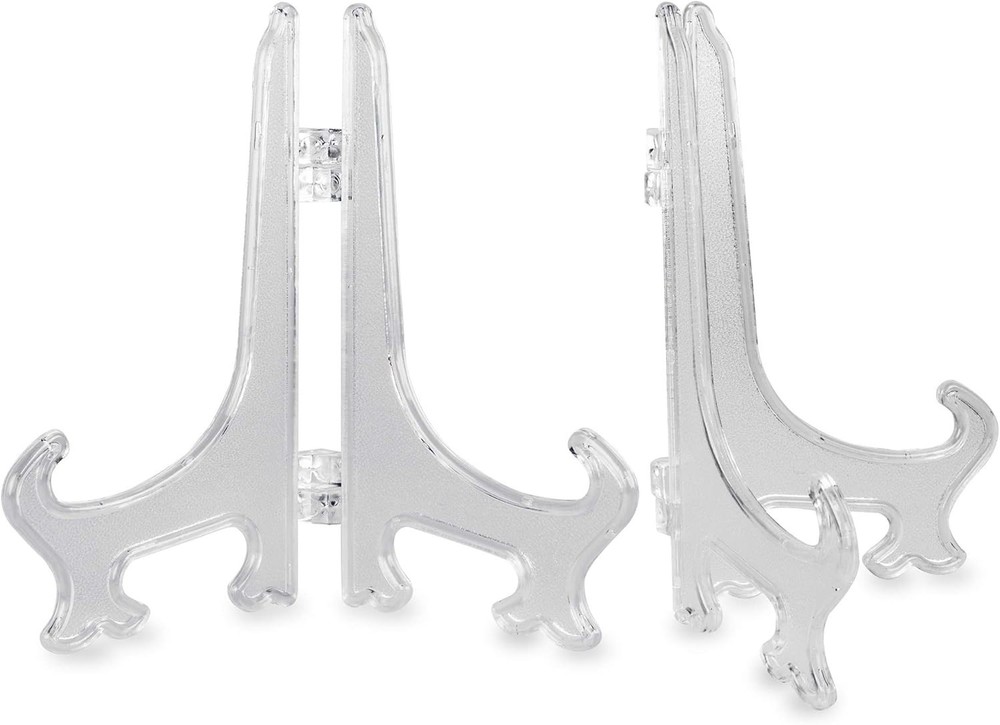 Multipurpose Clear Easel Stands - 3 oz Capacity for Displaying Crafts & Photos