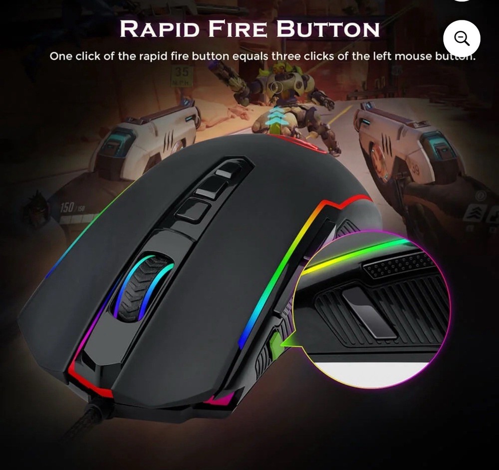 Redragon Ranger Basic RGB Gaming Mouse M910-K New Sealed In Box