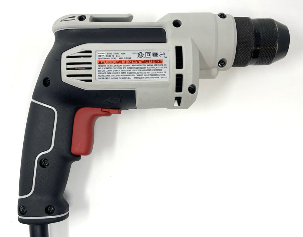 Porter Cable PC600D 6.5 Amp 3/8 Inch Corded Drill Variable Speed Trigger Clean!