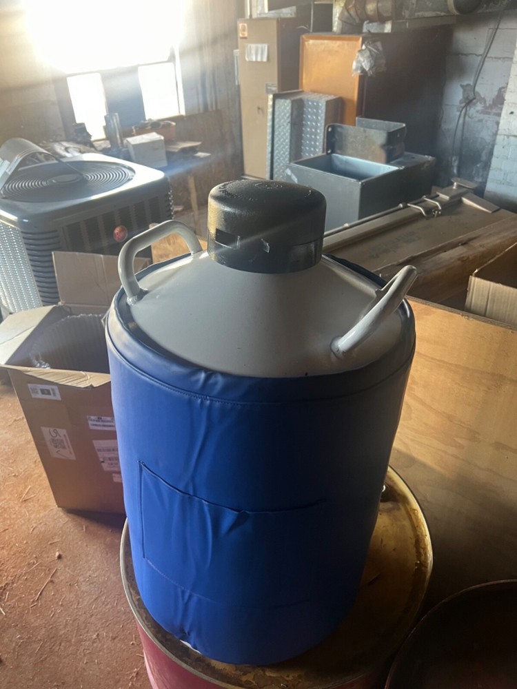 20L Liquid Nitrogen Tank Aluminum Alloy Liquid Nitrogen Container with 6 Caniste