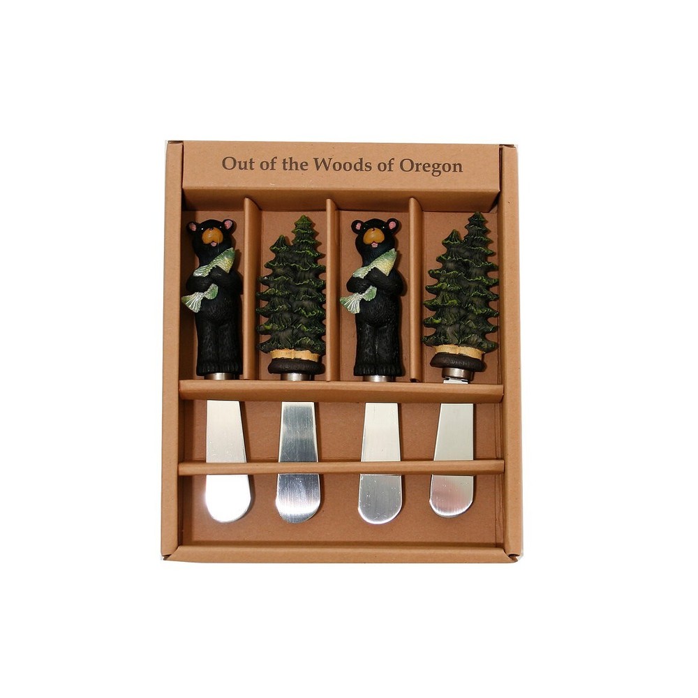 Black Bear Cheese Spreader Set of 4